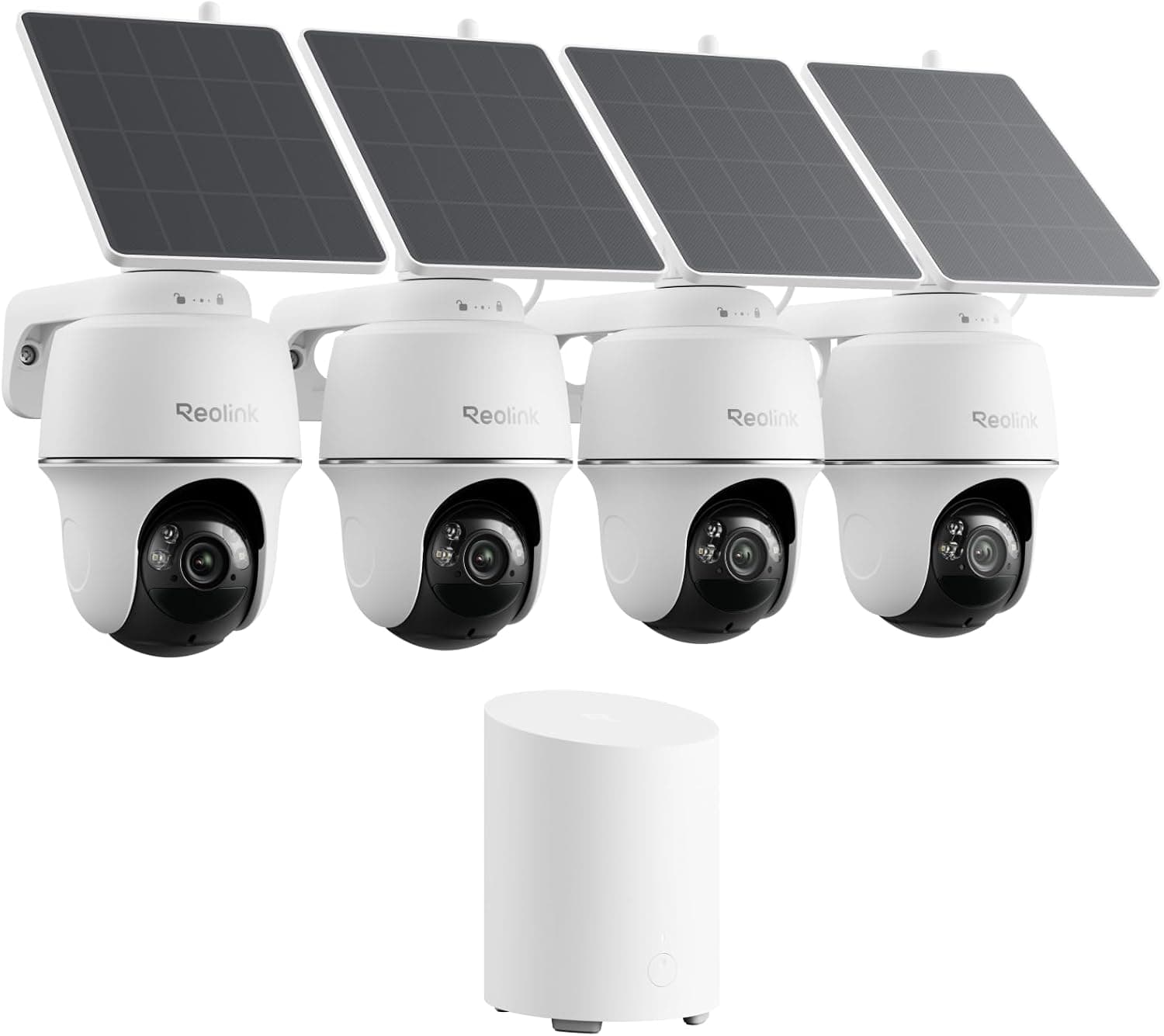 REOLINK 360° Solar Security Cameras, 4 Pack