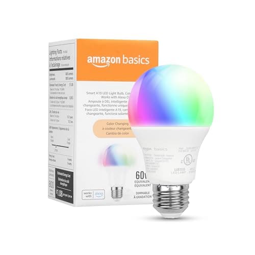 Amazon Basics Smart A19 LED Light Bulb — Recommended per expert consensus