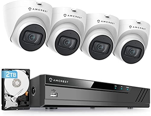 Amcrest 5MP PoE NVR Security Camera System (NV4108E)