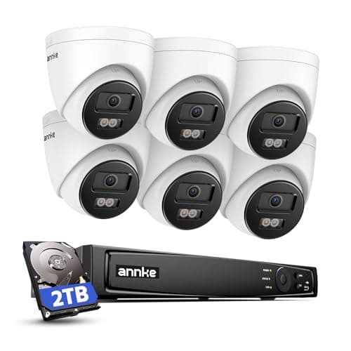 ANNKE 4K PoE NVR Security Camera System (6-Camera)