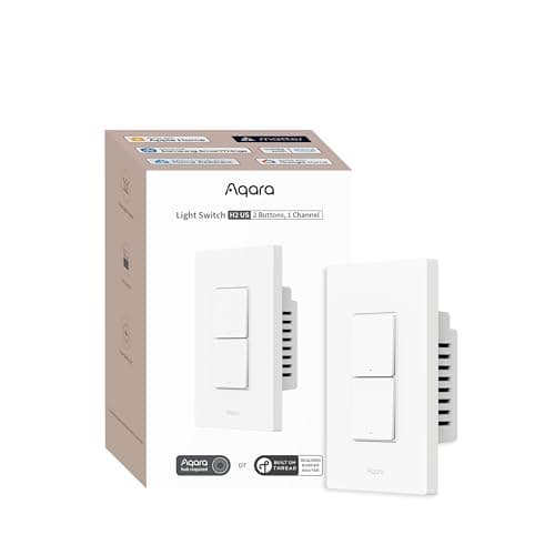 Aqara Smart Light Switch H2 (2 Buttons, 1 Channel)