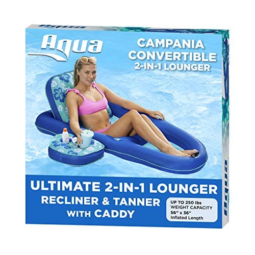 Aqua Campania 2-in-1 Pool Float Lounge