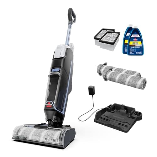 Bissell CrossWave Edge Cordless Plus Wet Dry Vacuum & Mop, Floor Cleaner with ZeroGap Edge Cleaning, Tangle-Free Brush Roll, Extra Brush Rolls, Filters, Hard Floor Cleaner Solution Included, 4329G