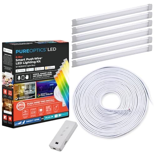 BLACK+DECKER PureOptics Professional Push Wire Matter Certified Under Cabinet Lighting Kit