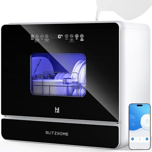 BLITZHOME WiFi Mini Dishwasher (9 Programs)