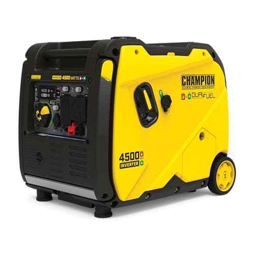 Champion Power Equipment 4500-Watt Electric Start Dual Fuel RV Ready Portable Inverter Generator with CO Shield