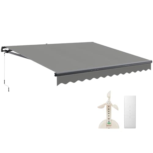 CO-Z 14x10 ft Electric Retractable Awning with Wind & Sun Sensor โ Must Buy per expert consensus