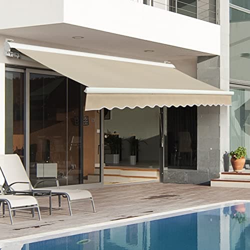 Diensweek 12x10 ft Motorized Retractable Patio Awning โ Recommended per expert consensus