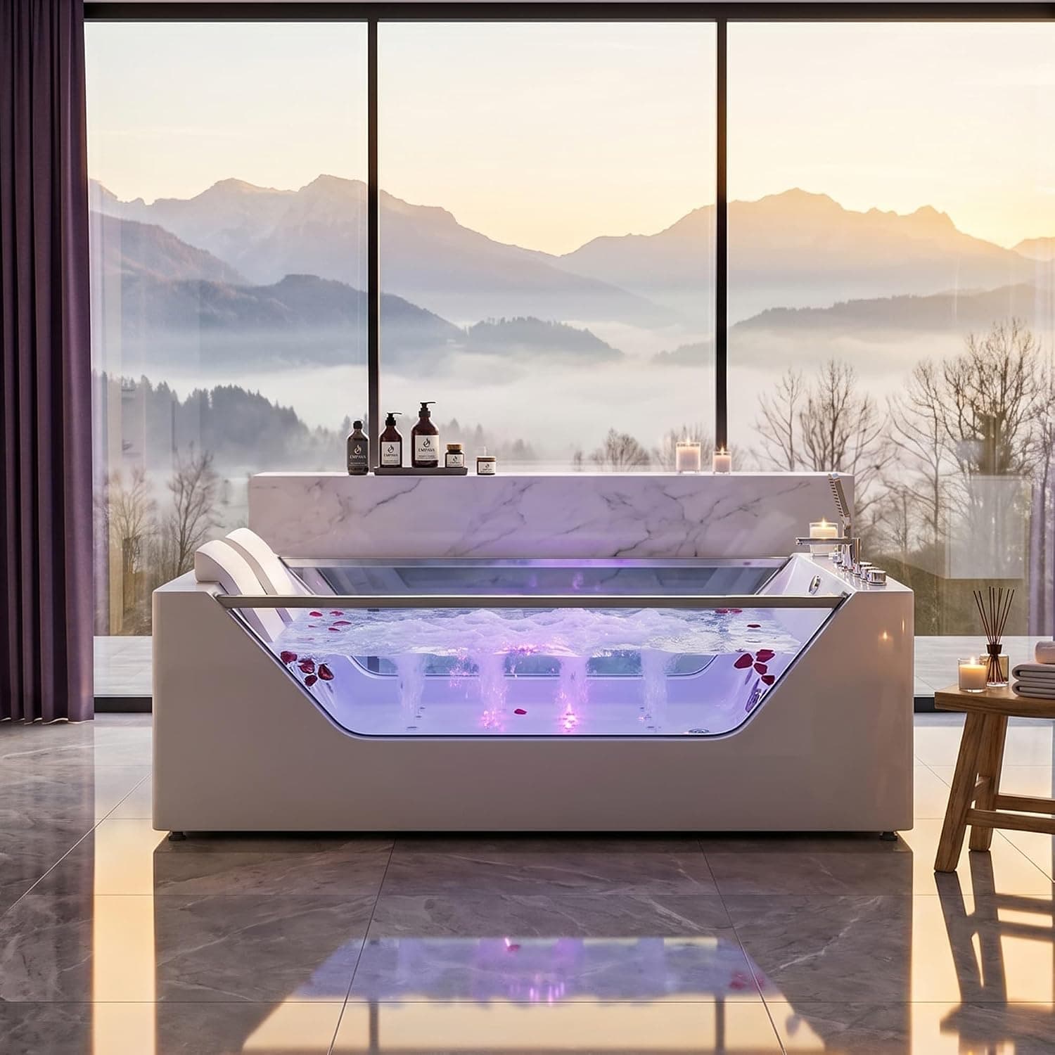 Empava PRO Series 71-Inch Pipe-Flushing Whirlpool Tub — Must Buy per expert consensus