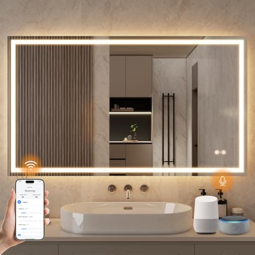ENZE 28x48 Smart Lighted Bathroom Mirror