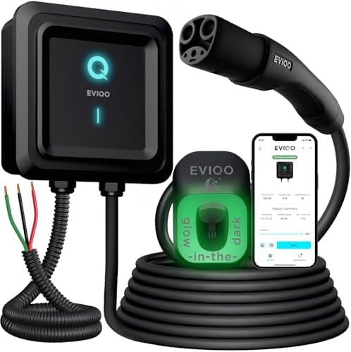 EVIQO NACS Level 2 EV Charger 48A for Tesla (Hardwired)