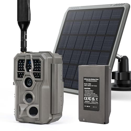 GardePro X66 Pro Cellular Trail Camera with SP350 Solar Panel โ Recommended per expert consensus