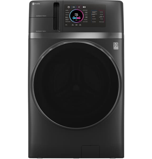 GE Profile UltraFast 4.8 Cu. Ft. High Efficiency Smart Front Load Washer and Electric Dryer Combo with Ventless Heat Pump - Carbon Graphite