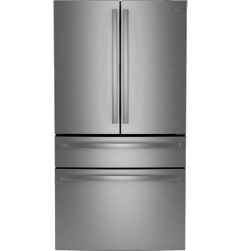 GE Profile PJE23BYWFS 23.2 Cu Ft Smart Counter-Depth 4-Door French-Door Refrigerator