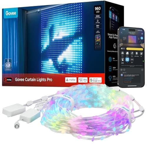 Govee Curtain Lights Pro (960 RGBIC LEDs, IP67)