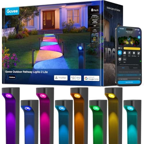 Govee Outdoor Pathway Lights 2 Lite 4 Pack — Recommended per expert consensus