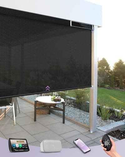 Graywind Motorized Outdoor Roller Shade (Solar)