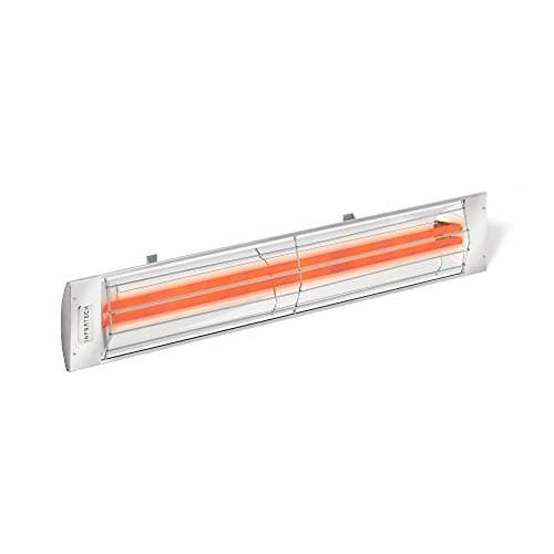 Infratech CD-4024 SS Stainless Steel 39 inch Dual Element Fixture 4000 Watt, 240 Volt, Stainless Steel Finish
