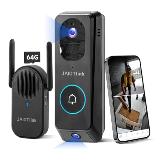 JAIOTlink 2K Dual Lens Video Doorbell Camera