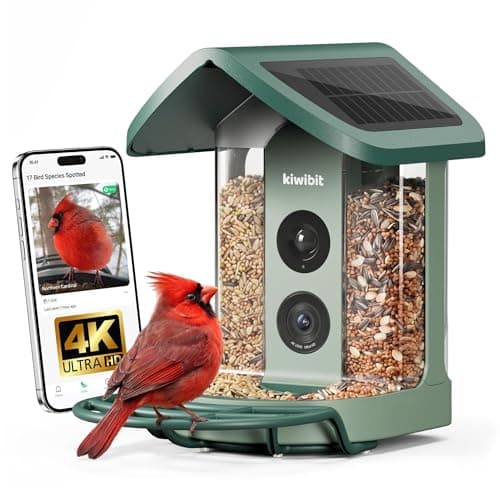 Kiwibit Bird Feeder 2 (4K AI Camera, Solar)