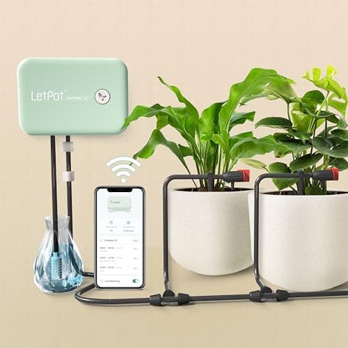 LetPot WiFi Automatic Watering System for Potted Plants (Drip Kit, IPX66, 10-20 Plants)