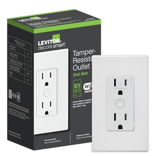 Leviton Decora Smart Outlet 2nd Gen (D215R, Tamper-Resistant 15A)