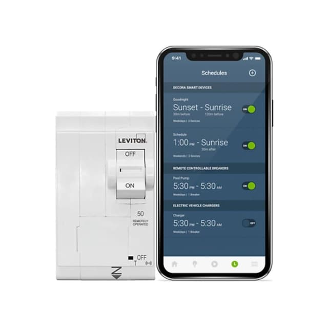 Leviton LB250-ST 2nd Gen Smart Circuit Breaker (2-Pole 50A, Standard)