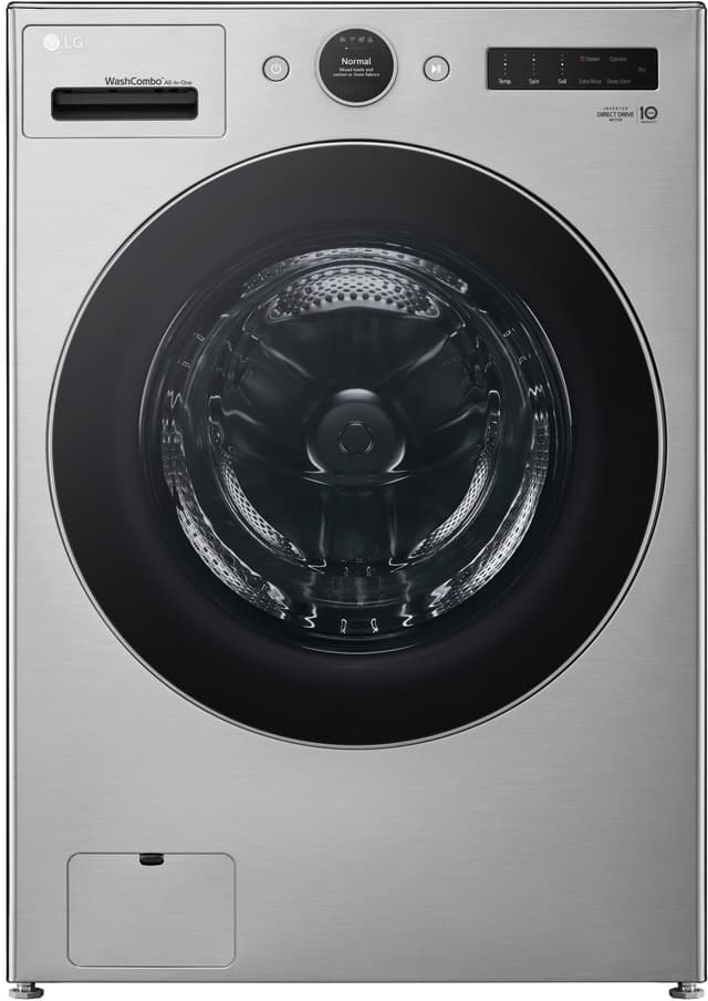 LG 5.0 Cu. Ft. HE Smart Mega Capacity All-in-One Electric Washer/Dryer WashCombo with Steam and Ventless Inverter Heat Pump - Graphite Steel