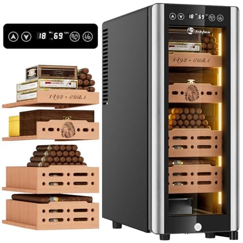 LIHTUN 35L Electric Cigar Humidor Cabinet — Recommended per expert consensus