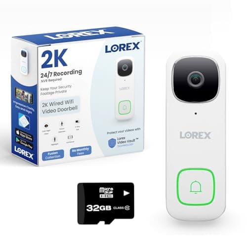 Lorex 2K Wired Video Doorbell — Recommended per expert consensus