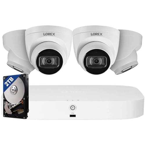 Lorex Fusion 4K 8-Channel PoE NVR System (4-Camera)