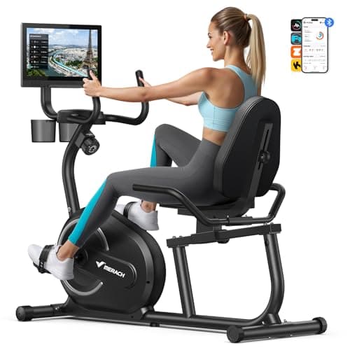 MERACH Recumbent Exercise Bike with 15.6" Display
