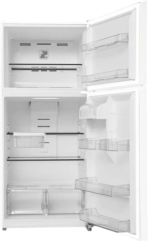 Midea MRT18D3BWW 18 Cu. Ft. Garage Ready Top Freezer Refrigerator