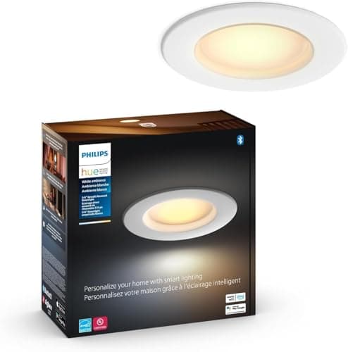 Philips Hue White Ambiance Smart Retrofit Recessed 4 Inch LED Downlight (1-Pack)