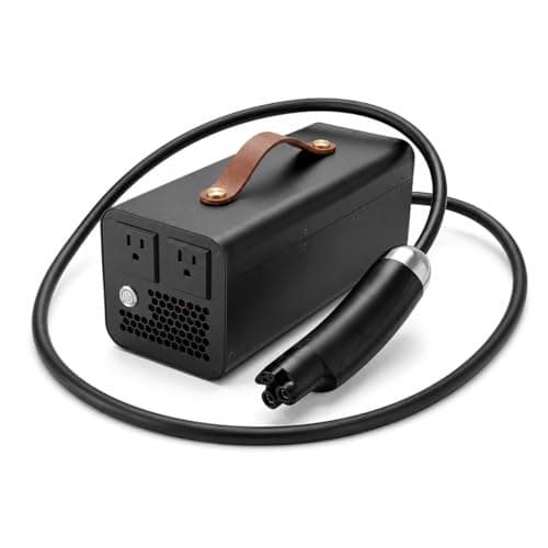 Portable V2L Discharger Adapter for Tesla NACS, 3500W Dual Outlets