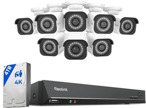 Reolink RLK16-800B8 4K 16-Channel PoE NVR System (8-Camera)