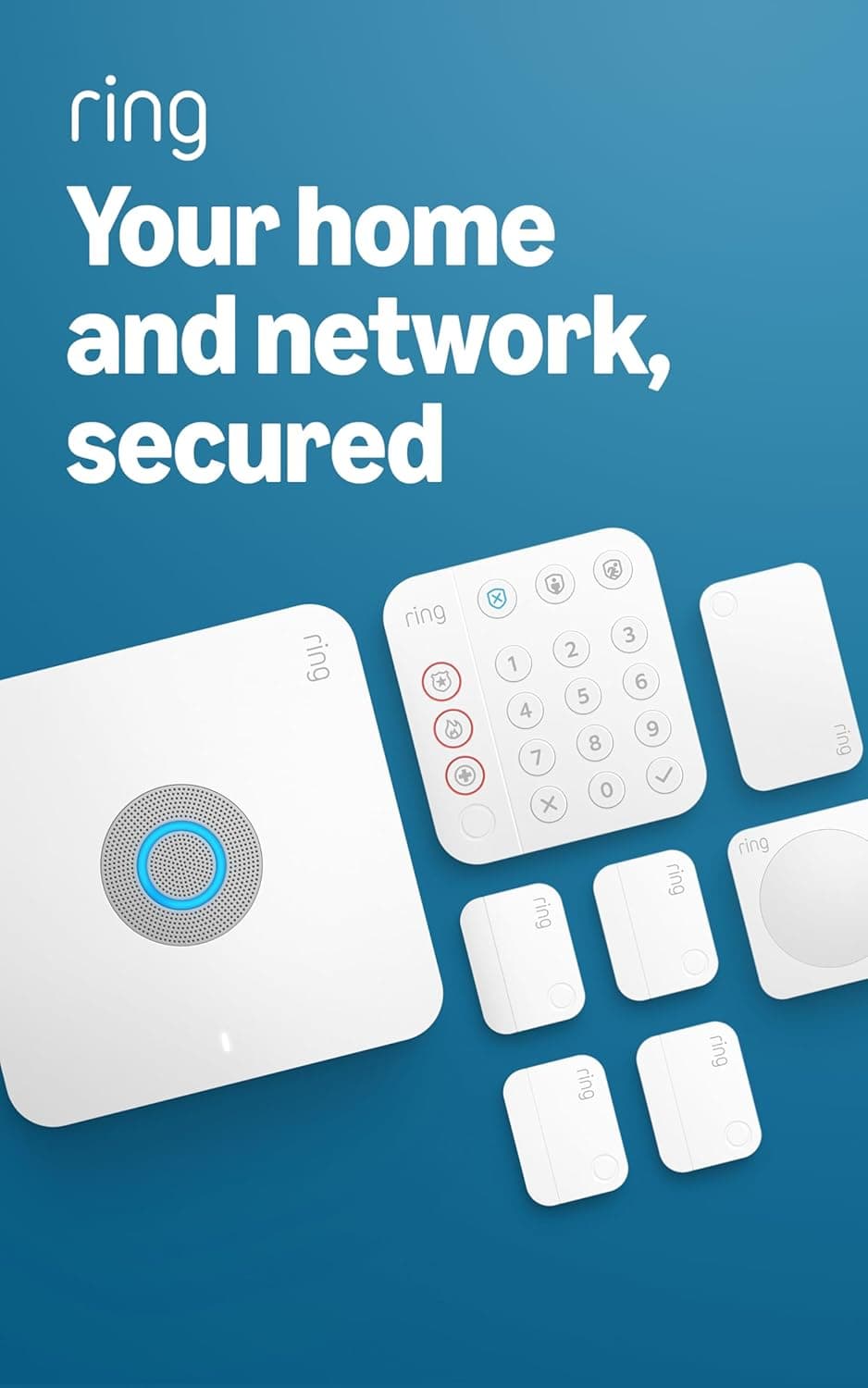 Ring Alarm Pro 8-Piece Kit with built-in eero Wi-Fi 6 router — Recommended per expert consensus
