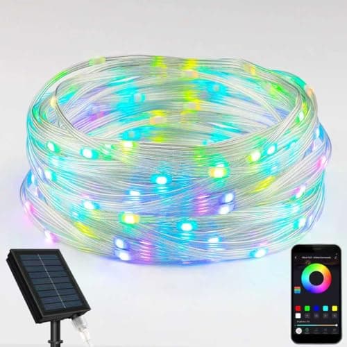 suifazy LED Outdoor Solar String Lights 38ft