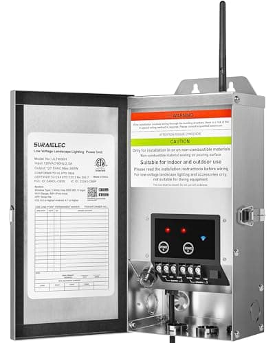 SURAIELEC 300W Wi-Fi Landscape Transformer 2-Zone — Good Value per expert consensus