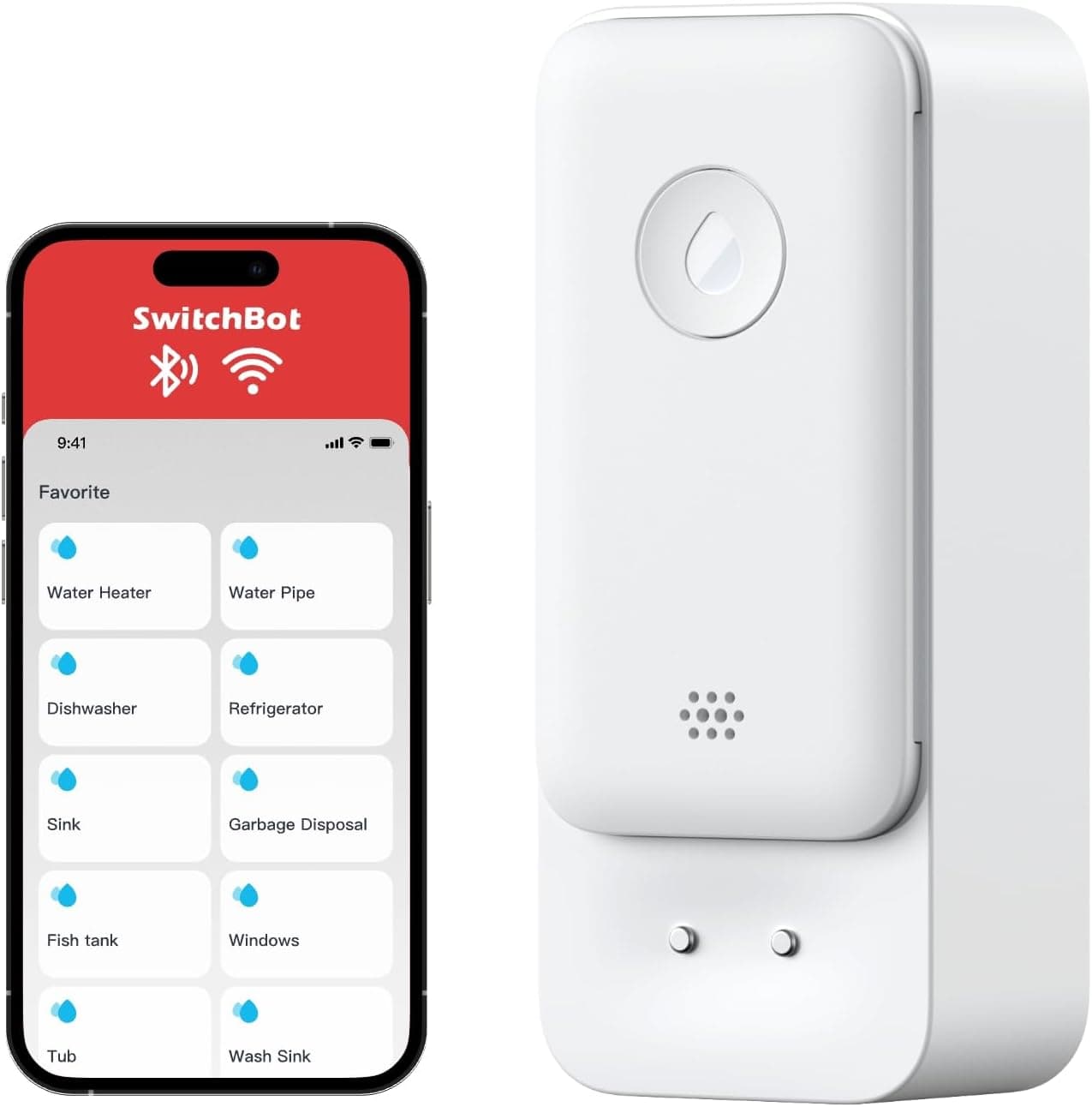 SwitchBot WiFi Water Leak Detector — Recommended per expert consensus