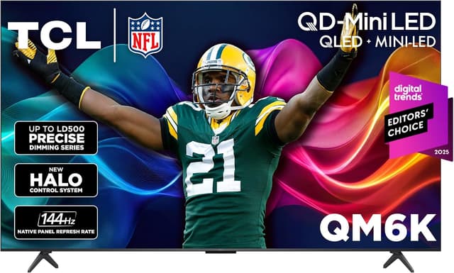 TCL 75" Class QM6K Series 4K UHD HDR QD-Mini LED Smart TV with Google TV (75QM6K)