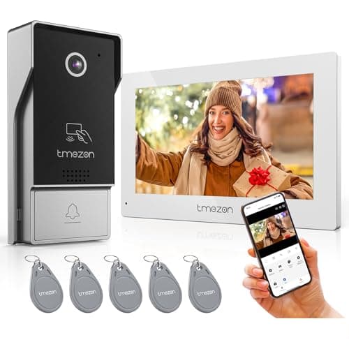 TMEZON 4-Wire 7" Tuya WiFi Video Door Phone (Keypad)