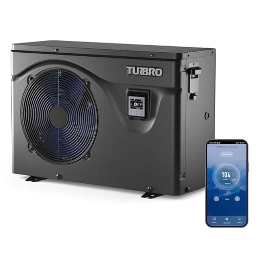 TURBRO Beluga B50V 50,000 BTU Inverter Pool Heat Pump (220-240V, WiFi)