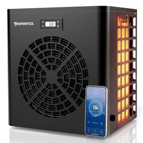VARMINPOOL V5 16,000 BTU Pool Heat Pump (110V, WiFi, Titanium)