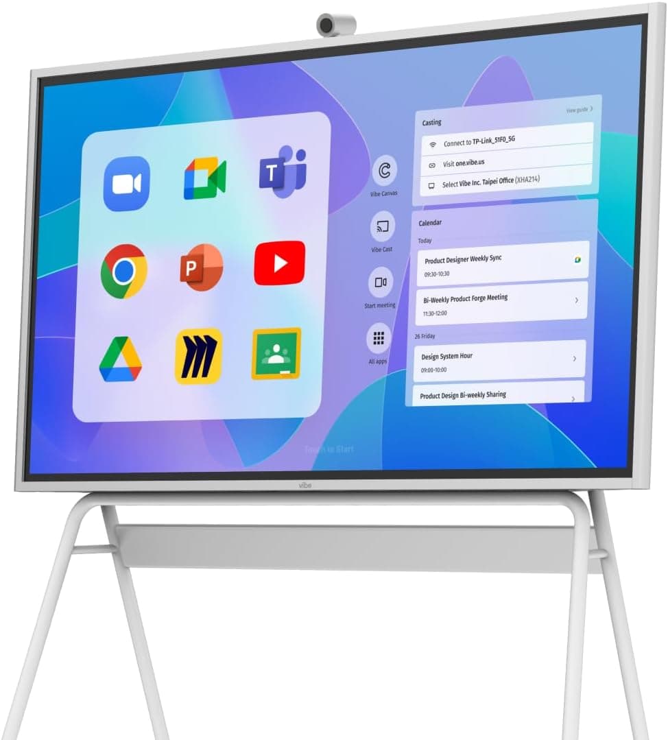 Vibe S1 75 Inch All-in-One Smart Board, 4K UHD Conference Device (S75T02BUS)