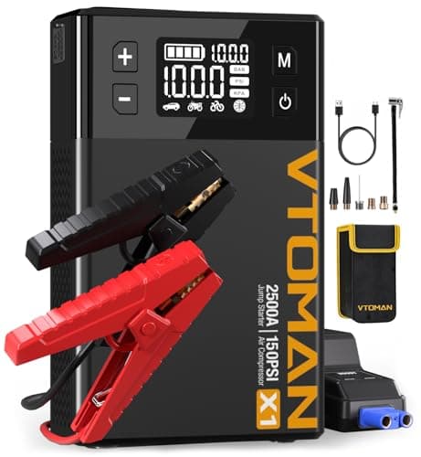 VTOMAN X1 Jump Starter with 150PSI Air Compressor — Good Value per expert consensus