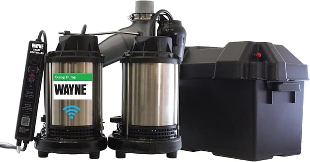 WAYNE WBPS50 1/2 HP Smart Sump Pump System