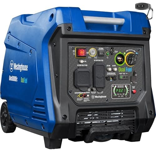 Westinghouse iGen5000DFc 5000 Peak Watt Dual Fuel Portable Inverter Generator with CO Sensor