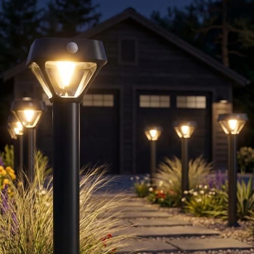 XMCOSY+ Smart Solar Pathway Lights (4 Pack)