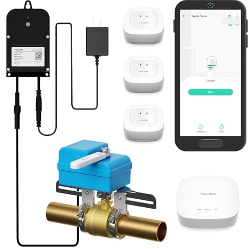 YoLink Automatic Water Leak Detection & Shut-Off Starter Kit